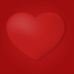 Valentines day graphic illustration in red tone