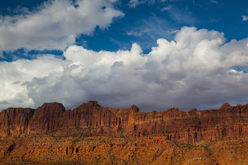 Beautiful rock formations in Moab near the Arches NP