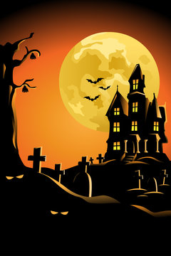 Halloween background for Halloween poster