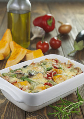Baked vegetables