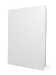 blank white folder 3d