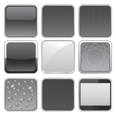 web apps buttons set