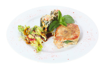 Chicken breast stuffed with spinach