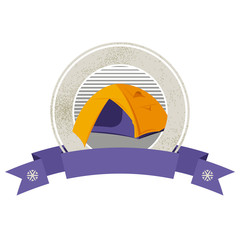 Emblem of camping