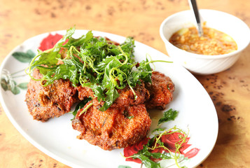 Deep-fried curried fish patties