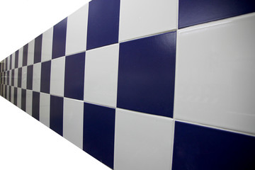 Blue Walls are checkered.