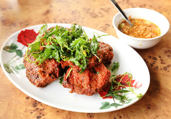 Deep-fried curried fish patties