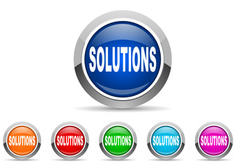 solutions icon set