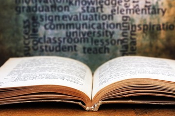 Obraz premium Learn concept - book