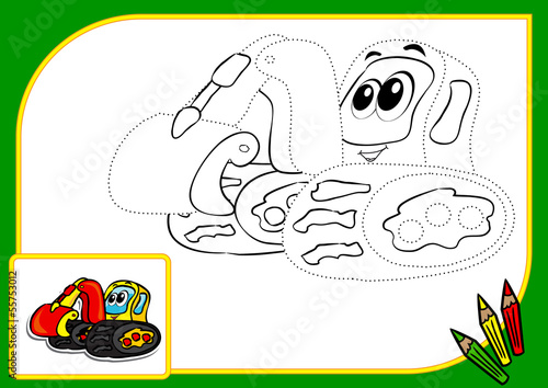 1050+ Coloring Book Excavator HD 1050+ Coloring Book Excavator HD
