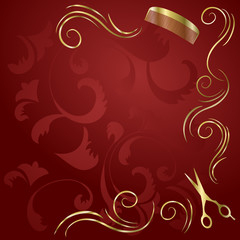 Edler Hintergrund für Friseur Salon