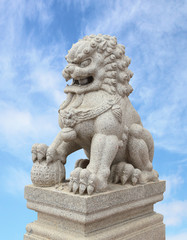 Fototapeta na wymiar Chiński Imperial Lion Statue