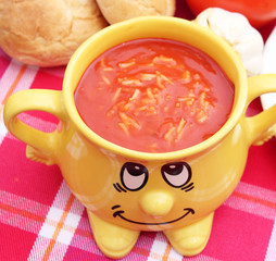Tomatensuppe mit Reis