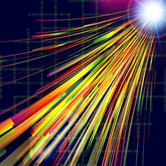 Abstract technology background  with light effect.