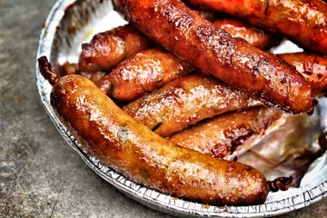 BBQ sausages