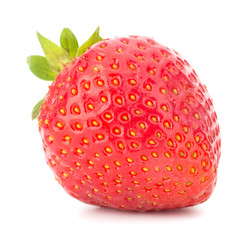 Strawberry isolated on white background closeup