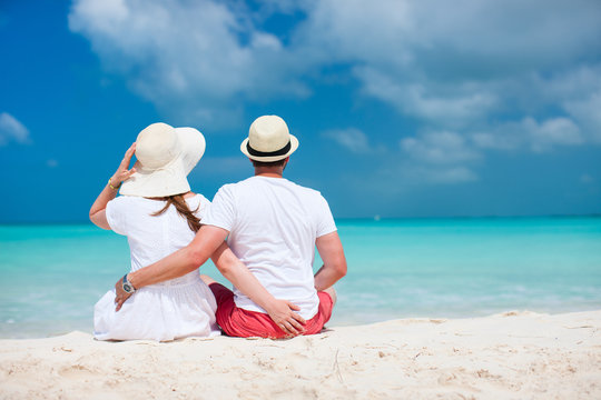 Couple at tropical beach