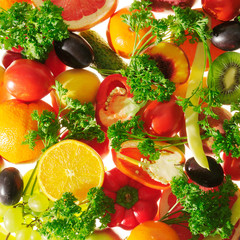 fresh fruits and vegetables