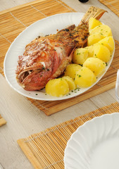 Pesce al forno con patate