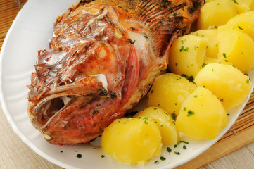 Pesce al forno con patate