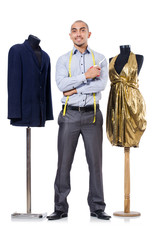 Tailor isolated on the white background