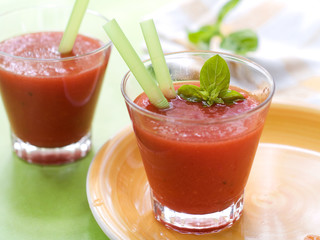 Vegetable juice or smoothie