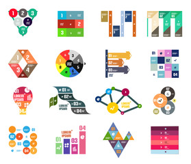 Set of infographic templates