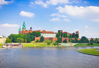 Obraz premium Beautiful medieval Wawel Castle, Cracow, Poland