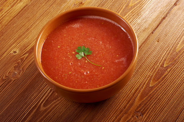 delicious cold Gazpacho soup