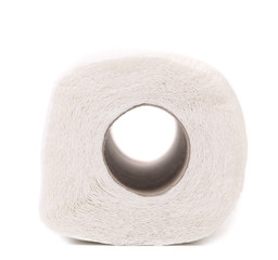 Clean white toilet paper