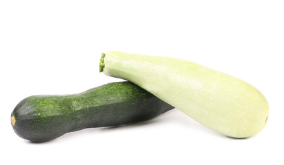 Two fresh courgettes