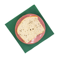 Rye and Mortadella Sandwich