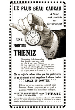 French Watch Advertising Circa 1900