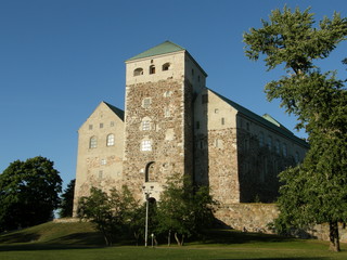 Fototapeta na wymiar 13-wieczny zamek w Turku (Abo), Finlandii