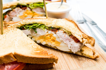 Sandwich with chicken