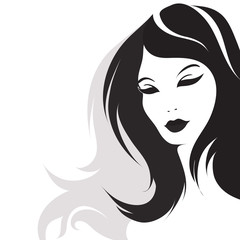 Girl with long hair