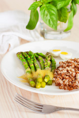 Asparagus with eggs