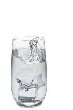 Water splashig of a glass