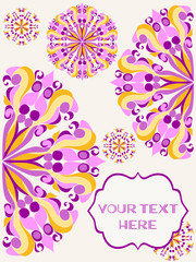 Background With Bright Round Patterns