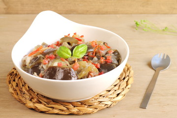 Berenjenas con jamón