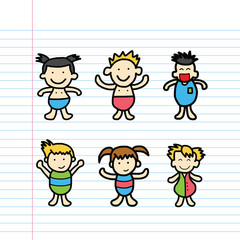 kids  hand drawn