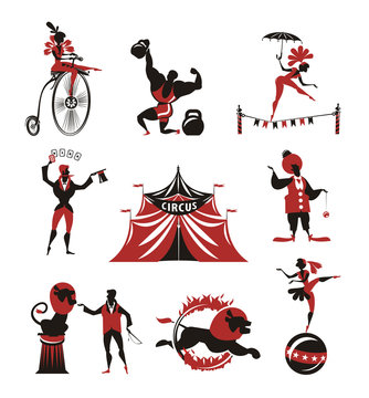 Circus. Collection of icons