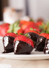 strawberries in chocolate