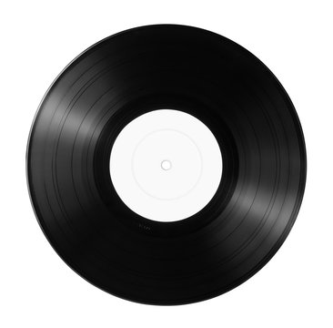 New Vinyl Record With Empty Label