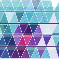 Stickers fenêtre Zigzag Motif géométrique sans couture avec triangle coloré
