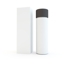 empty bottle asnd box could be for perfume or cosmetics