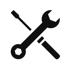 Vector Wrench And Screwdriver Icon