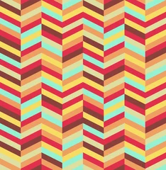 Foto op Plexiglas Zigzag Abstracte kleurrijke naadloze patroonachtergrond. EPS10-bestand.