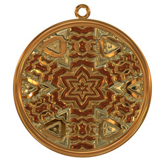 Gold blank medal