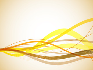 Horizontal yellow wavy stripes background.